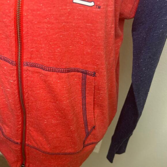 Nike women's NWT red MLB St. Louis Cardinals  cotton zip up hoodie jacket size L - Picture 3 of 11